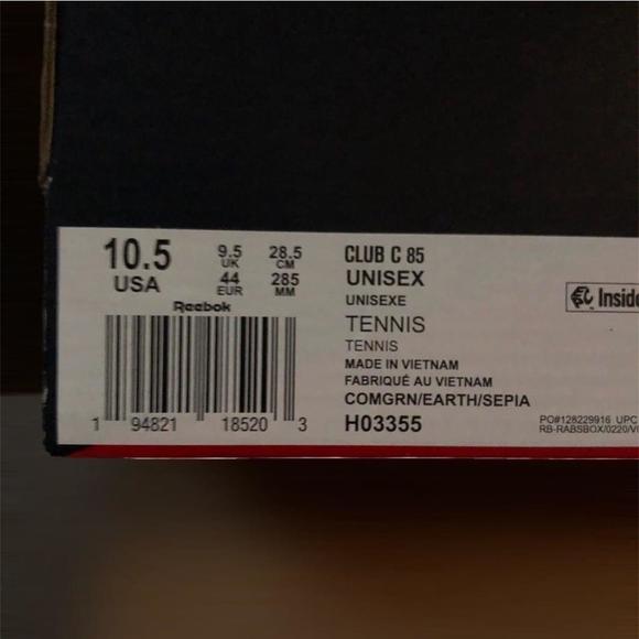 Reebok Bodega Club C 85, NIB - Picture 4 of 6